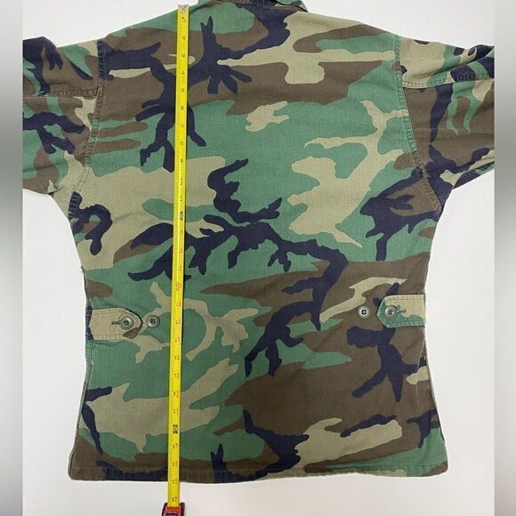 U.S. Air Force Authentic Small Combat Camouflage Button Down Jacket - Picture 9 of 15